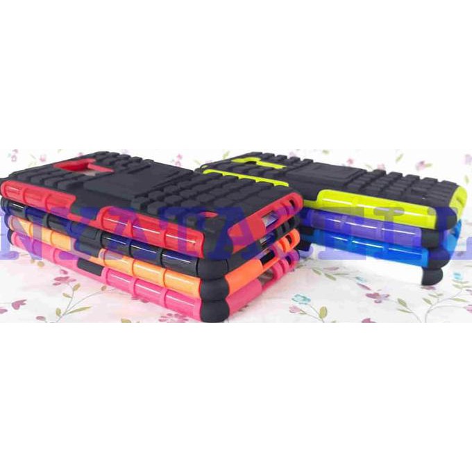 NEW CASE RUGGED LG STYLUS 2 STAND SOFT+HARD BACK DUAL ARMOR - PUTIH MILENIA