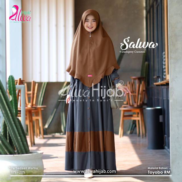 Gamis Set SALWA ori Alwa Hijab