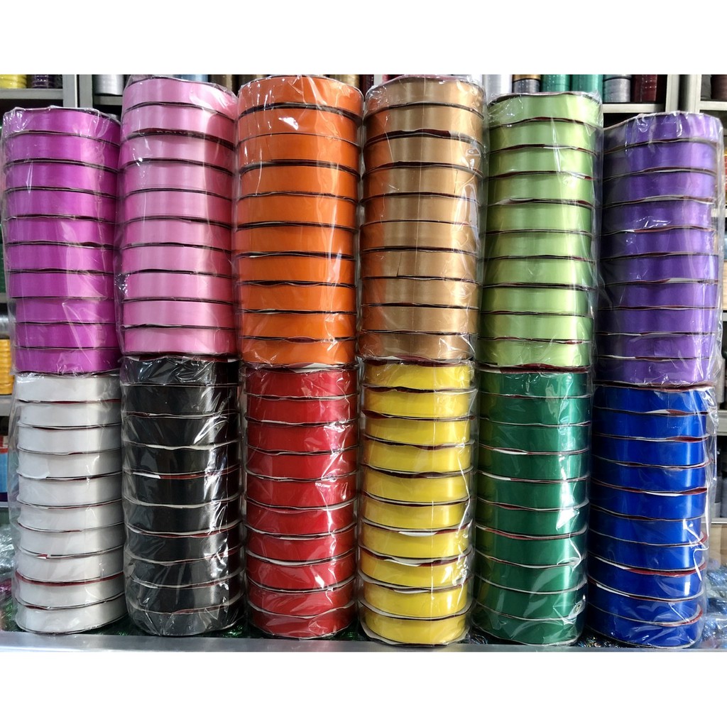 

Pita Kado Polos 3/4” Inch isi 10 roll / Pita Jepang Polos 2 cm / Souvenir Ribbon