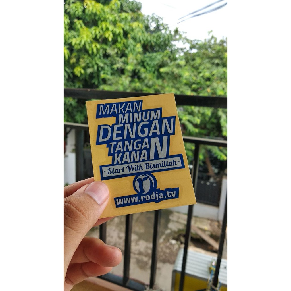 Sticker Cutting Scoutlite Makan Minum Dengan Tangan Kanan Ukuran 8x6cm Shopee Indonesia
