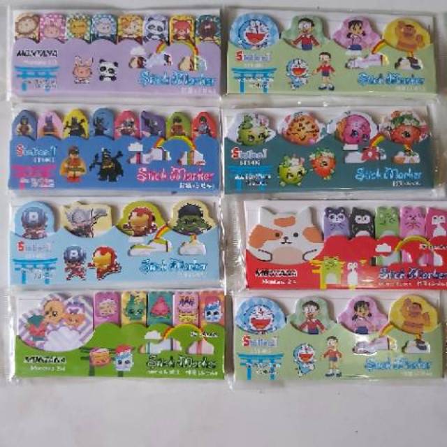 

Sticky note/notes mini/notes murah/pembatas buku/pembatas buku unik/stationary/alat tulis