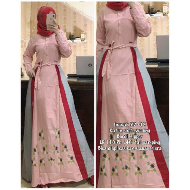 Gamis inayah dannis / gamis katun / gamis replica / dannis / esme / sabrina / tuneeca / ninos