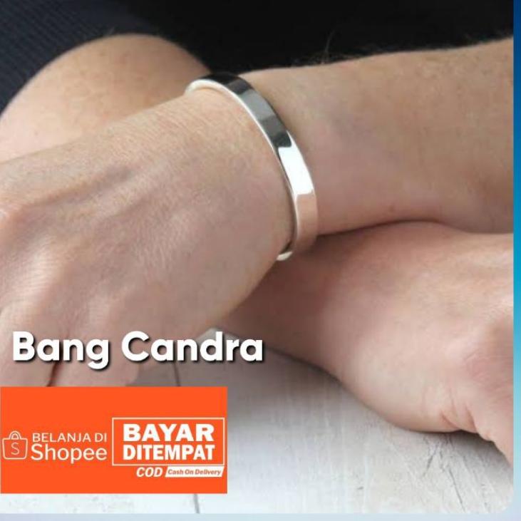 [KODE 9CHBV] Gelang Titanium Pria Bulat Polos Minimalis