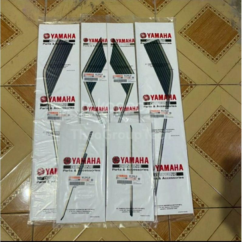 Striping Stiker Set Yamaha Lexi Lexi S 2022 Black Doff Original yamaha genuine Part