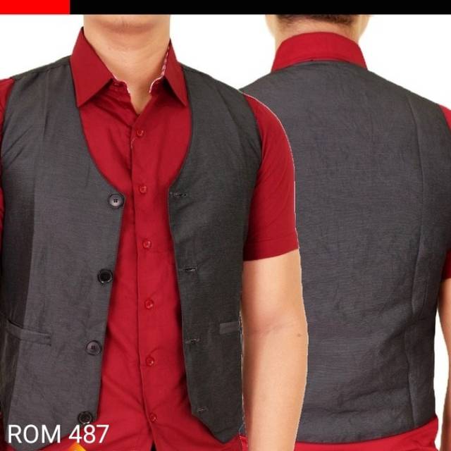 Rompi Katun Formal Casual | Rompi Kerja | Vest