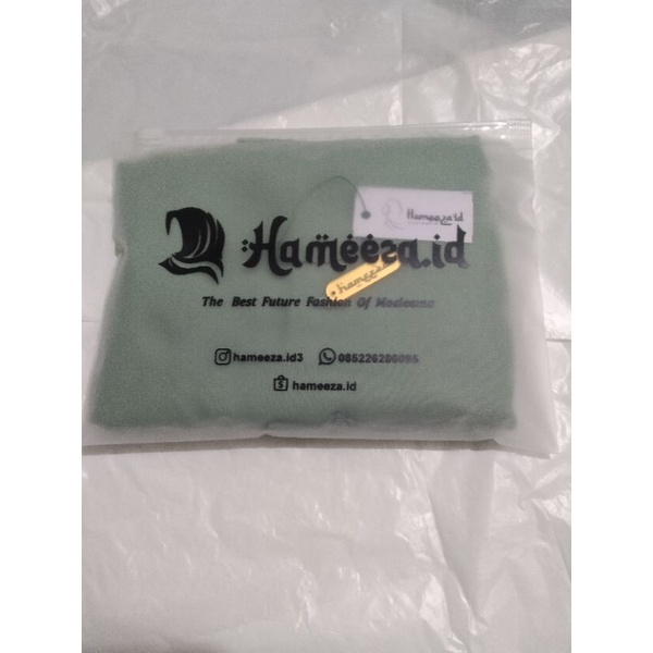 Hameeza jilbab segiempat jumbo premium Sage green