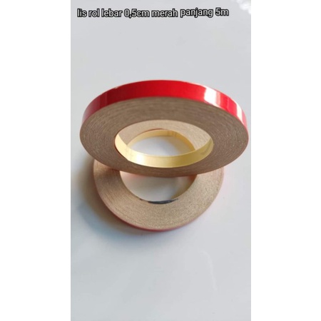 

LISS STICKER UKURAN LEBAR 0,5 CM PANJANG 5 MTR BAHAN NYALA