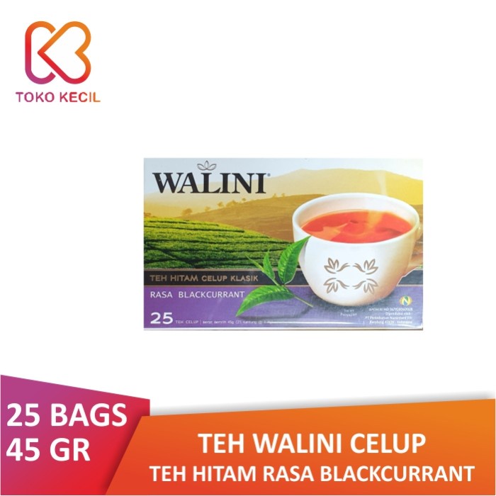 

TEH-DAUN- TEH WALINI CELUP TEH HITAM RASA BLACKCURRANT 25'S (45 GR) -DAUN-TEH.