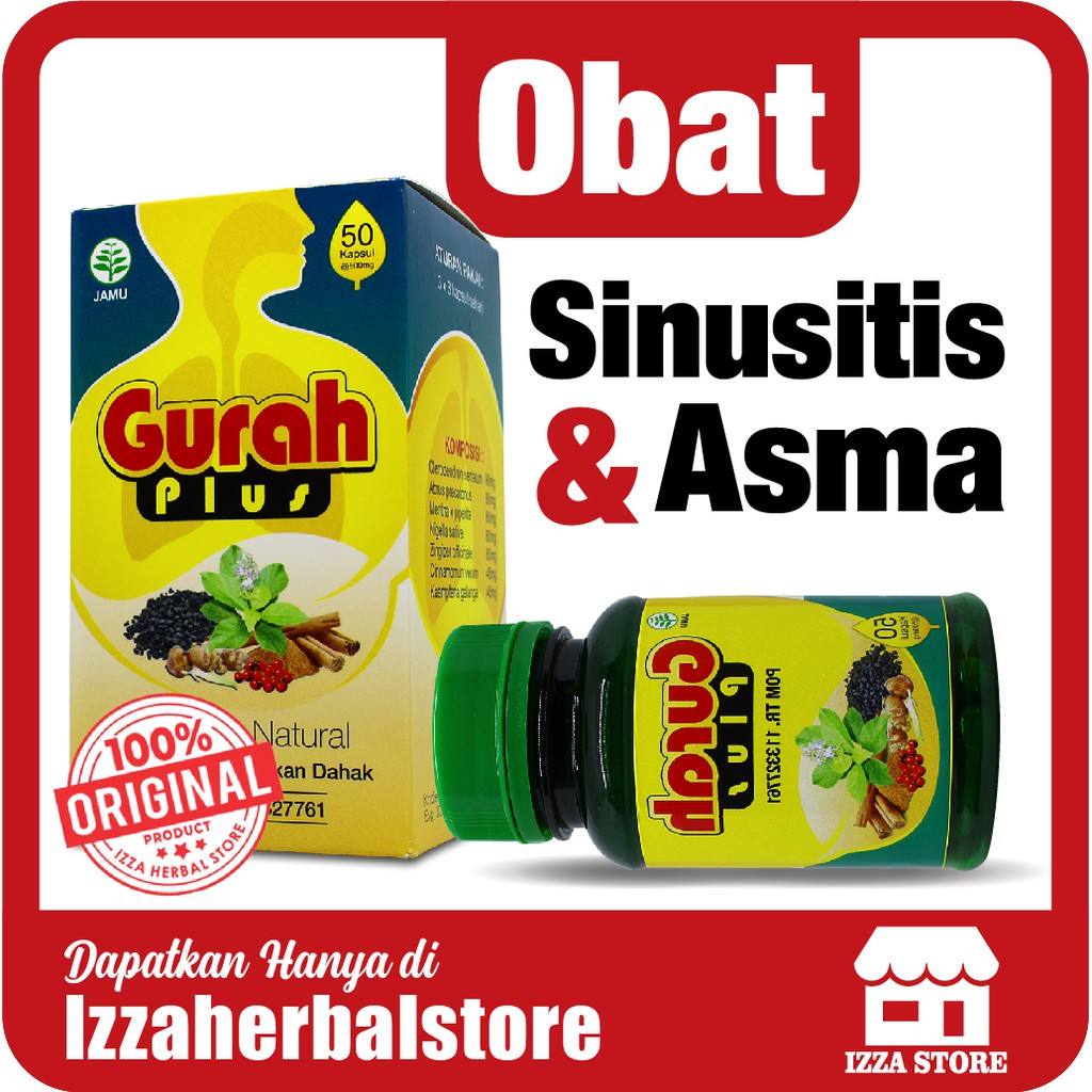 OBAT NGOROK Saat Tidur Mendekur Paling Ampuh GURAH PLUS Original Isi 60 Kapsul Original BPOM