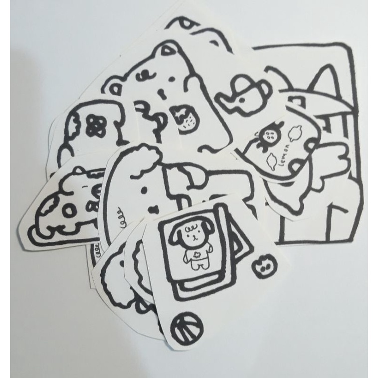 

Warm hugs Big Sticker #5 -poodle edition