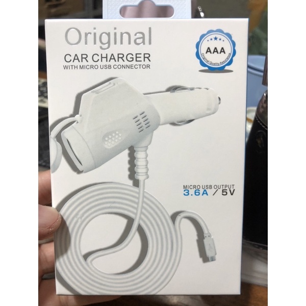 CAR CHARGER MOBIL 2USB+SOCKET LIGHTER+KABEL MICRO 1METER