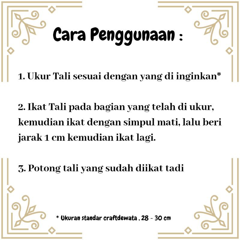 Tali Tridatu Ulir Woll 200 cm Bahan Gelang Tridatu / Gelang Tridatu / Gelang Asli Bali /Craft Dewata