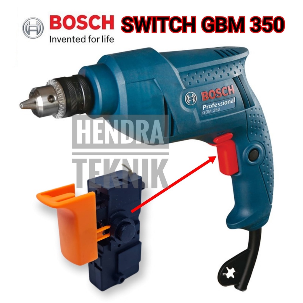 SWITCH BOR 10MM GBM 350 SAKLAR BOR SKAKEL BOR BOSCH GBM 250 ON OFF DRILL GSB 10 OEM BAGUS MURAH