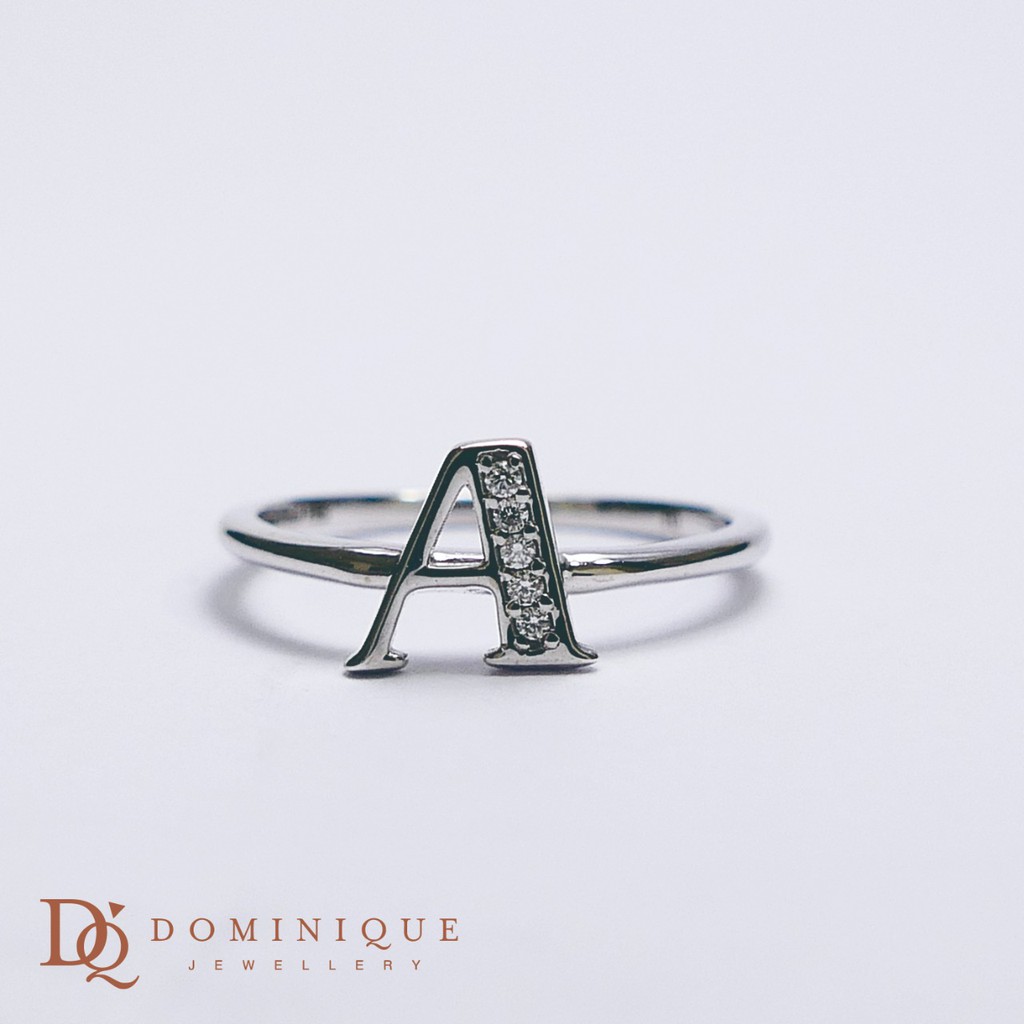 

Dominique Jewellery - Ladies Ring Diamond Alphabeth A