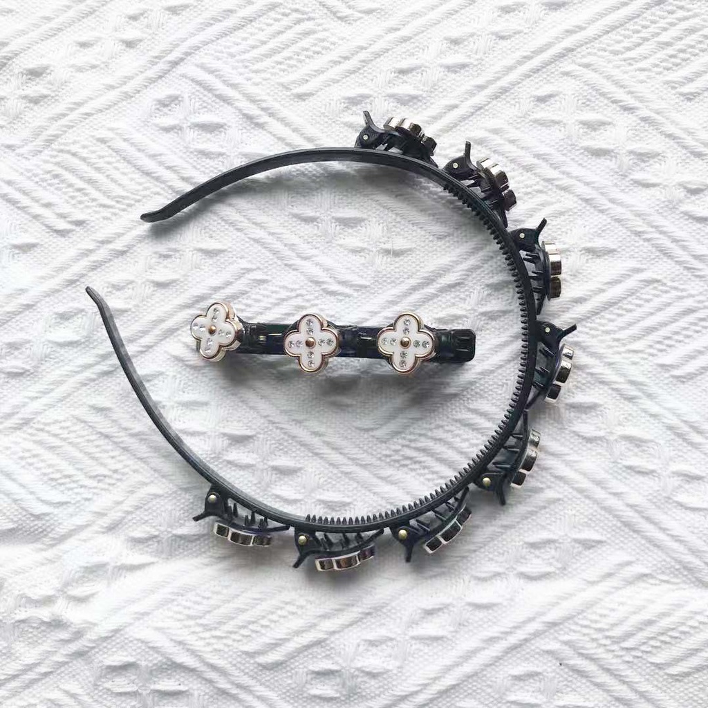 New Double Bangs Hairstyle Make Up Hairpins Headbands for Women Hair Bands Thin Plastic Headband Clips Braided Hair Tools