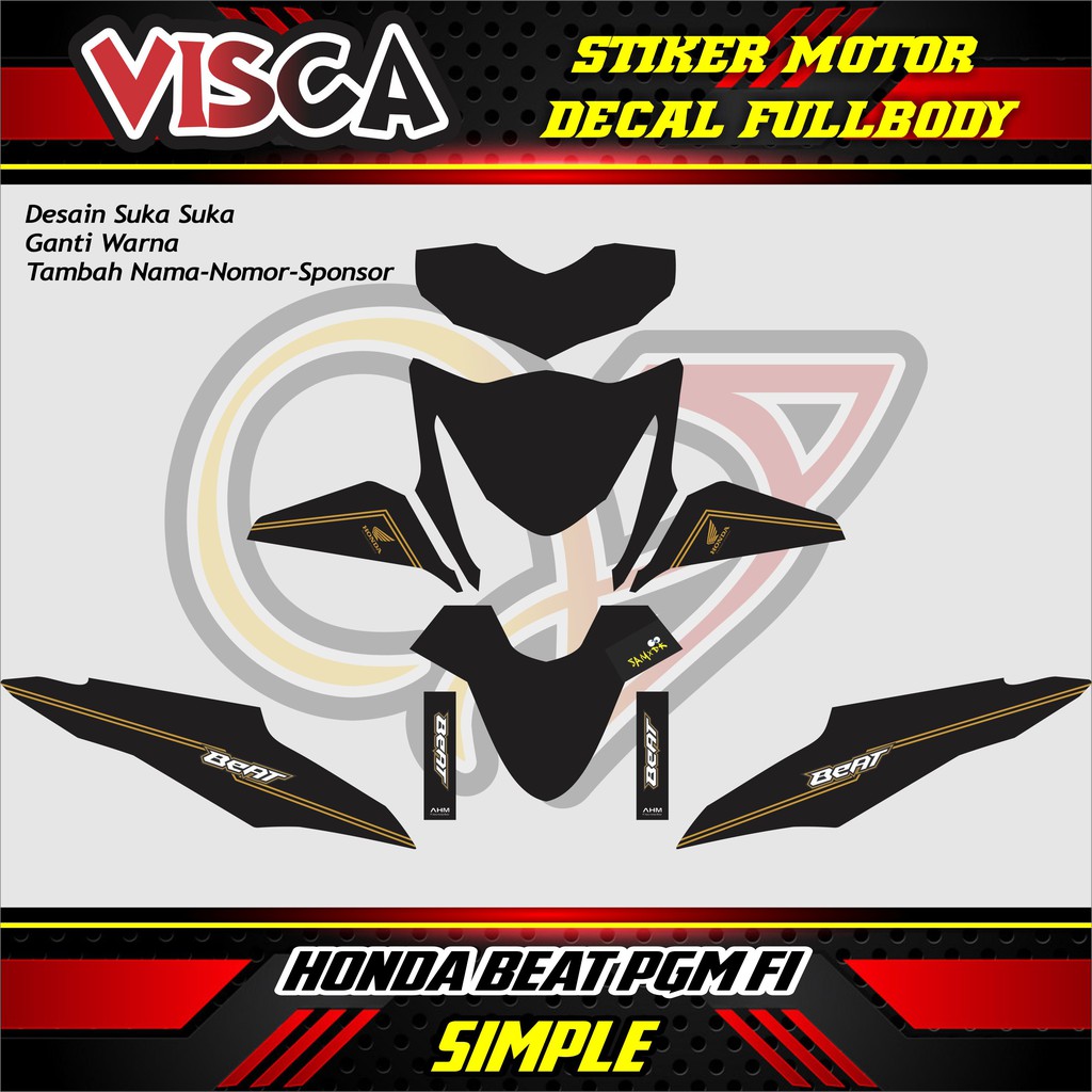 20 Inspirasi Stiker  Honda Beat  Aneka Stiker  Keren