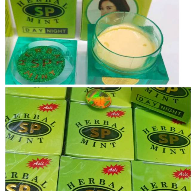 cream sp herbal mint (asli) lusinan