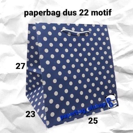 

paperbag dus 22 polka (25x23x26)