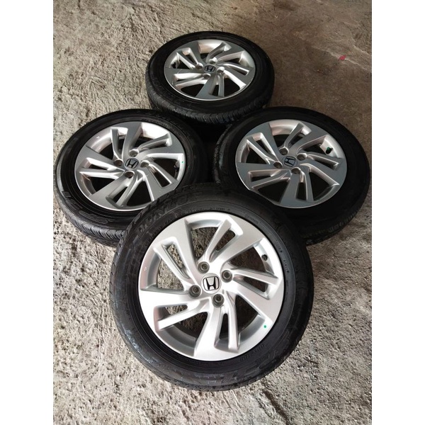 Velg Mobil Second Oem Jazz Ring 15 pcd 4-100 Ban Dunlop 175 65 R15