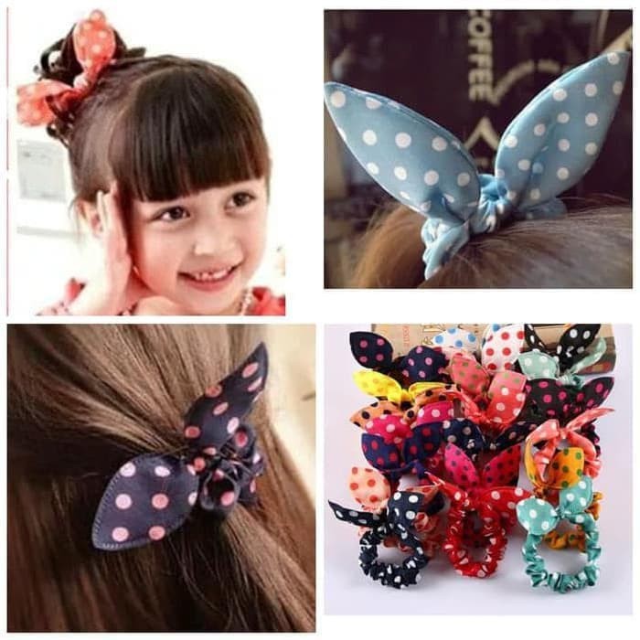 CHIBI IKAT  RAMBUT  KOREA  IKAT  RAMBUT  KELINCI  IMPORT KARET 