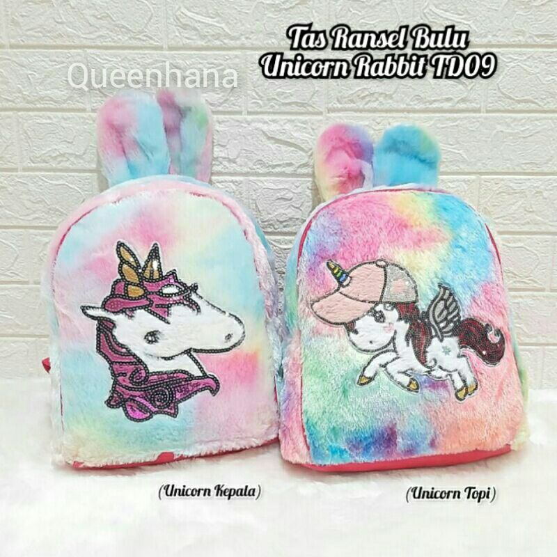 Tas Ransel Anak Tas Ransel Bulu Tas Ransel Unicorn