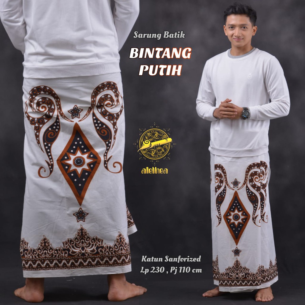 Sarung Batik Bintang Putih Alethea WEDANGAN LAWASAN TIGERAS BRAMANTI TULARANGUSTON SAWUNG SAKA SALUR SURBAH TUMPAL IJO GEREMAR RAMPATAN TANAKA BAYUR SOGAN ARJUN LAWASAN BATIK SOLO AMANAH BATIKSOLOAMANAHNAGA SOGAN ARGAWIBAWA AJIBHANU PRASTOWO ARISWARA