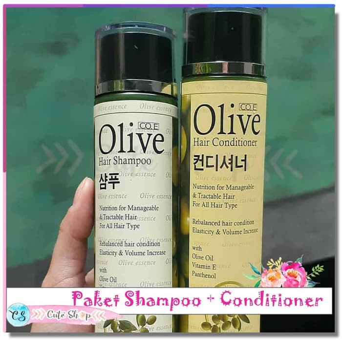 [ PAKET ] OLIVE COE HAIR SHAMPOO + CONDITIONER BPOM