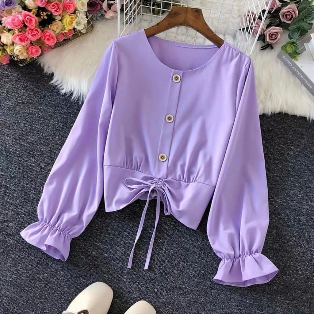 Sugar Top Atasan Korean Style Fashion Muslim Wanita