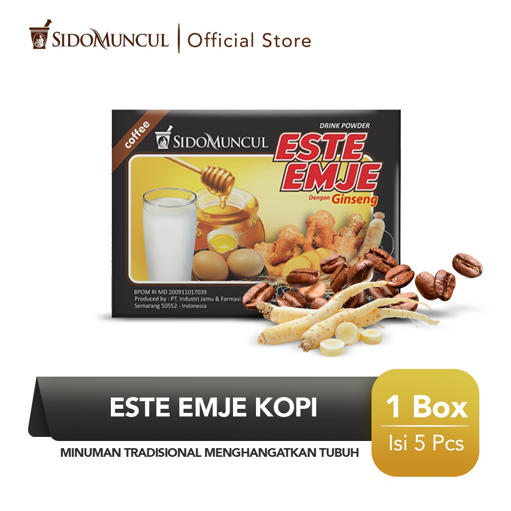 

Minuman Este Emje Kopi Sido Muncul - Menghangatkan Tubuh Kemasan 5 Pcs