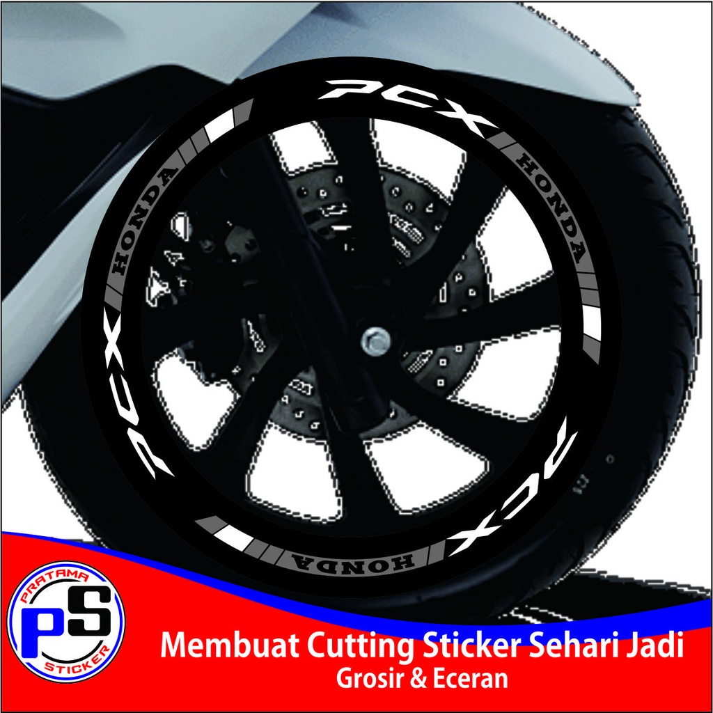 sticker velg motor pcx