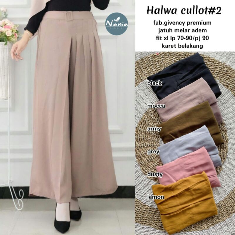 Halwa #2 Cullot by Nania / Kulot Wanita Celana Panjang Wanita Celana Kulot