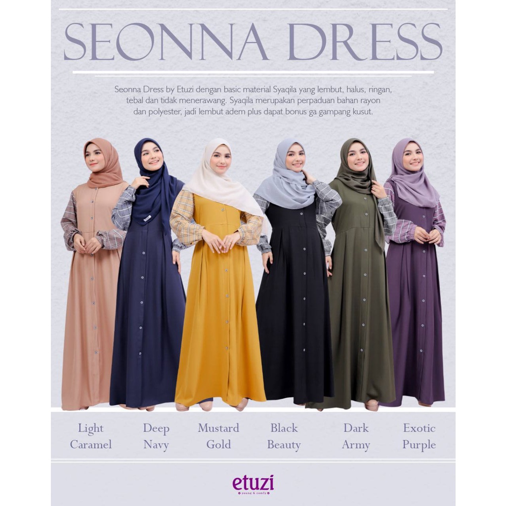 Gamis dewasa Seonna Dress by Etuzi