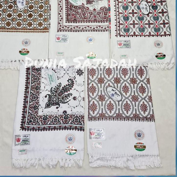 ➵ Sorban Kashmiri Print Motif Bordir White / Sorban Sablon Putih ❆