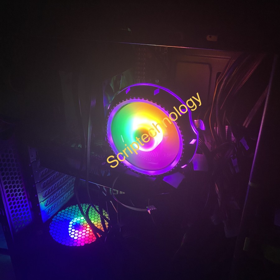 XBT Dragon XB-685 CPU Cooler Gaming RGB Running Full LED