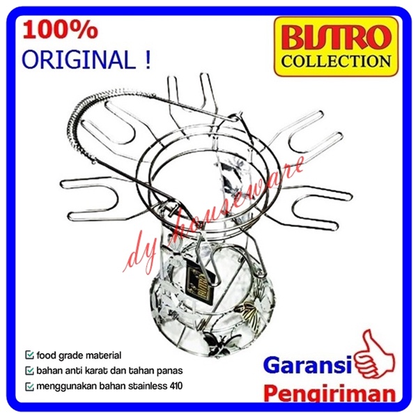 RAK GELAS KAKI plus BOTOL MINUMAN COCA COLA STAINLESS BISTRO