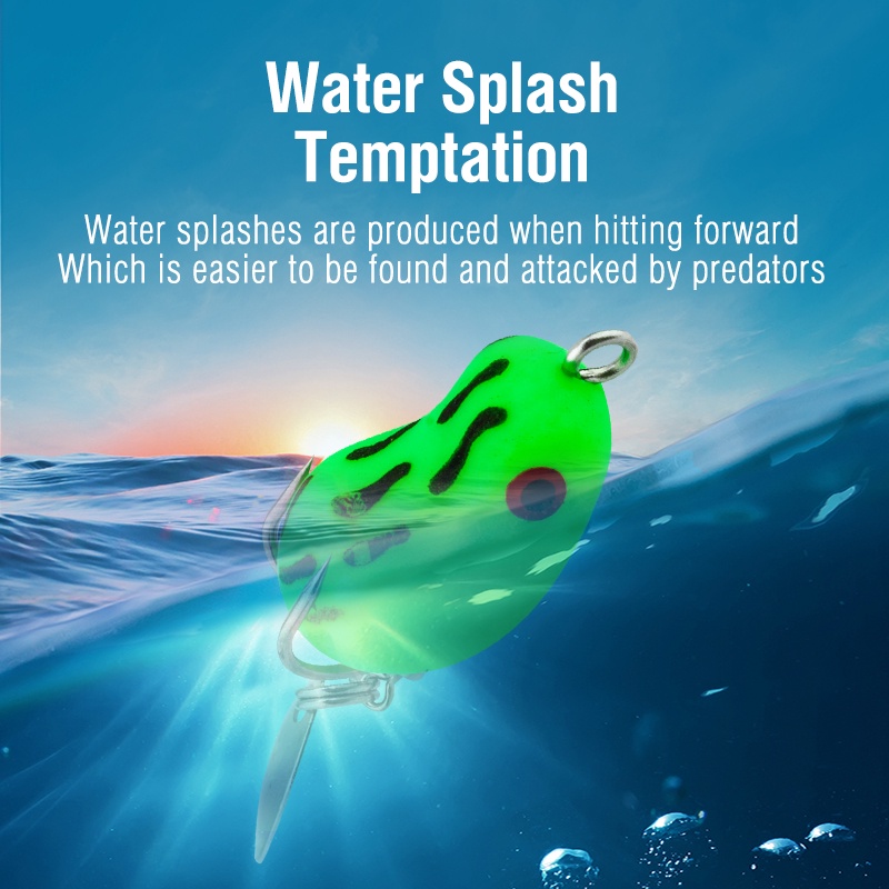 1 Pc 2.5cm/3.2g Umpan Pancing Soft Bait Bentuk Katak Bahan Plastik 11 Warna Ukuran