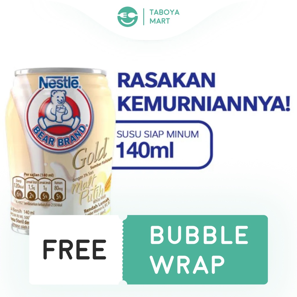 

BEAR BRAND Gold White Malt Susu Steril Siap Minum Kaleng 140ml
