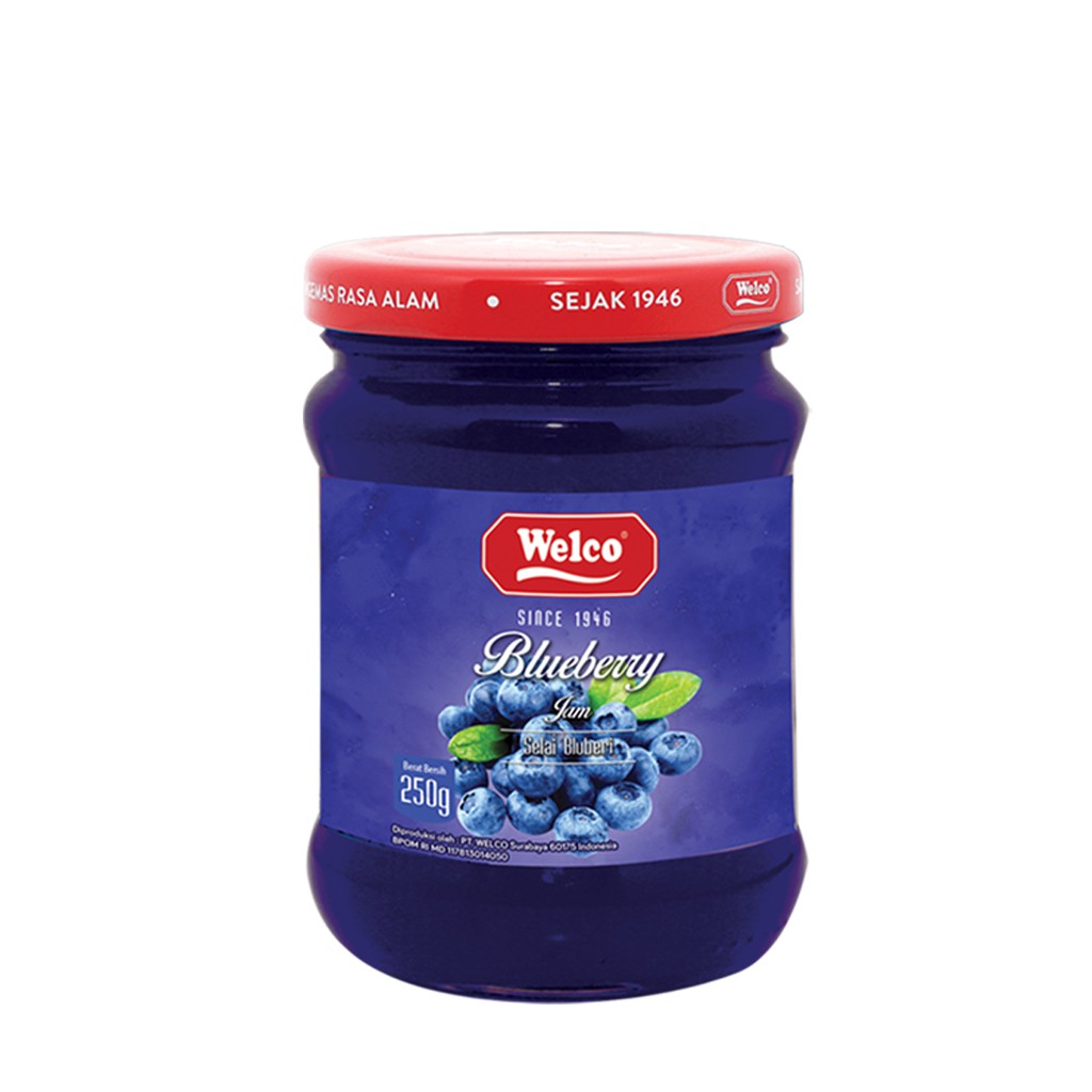 Jual Selai Roti Welco Blueberry 250 Gr. Shopee Indonesia