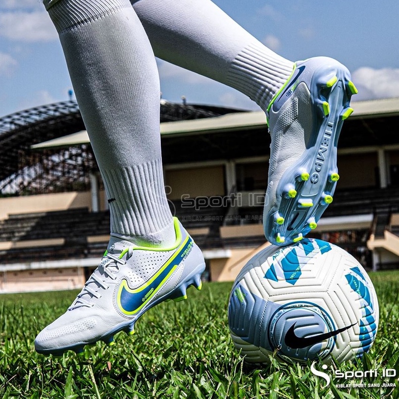 Sepatu Bola Nike Tiempo Legend 9 Academy FG - Football Grey DA1174-054 Original