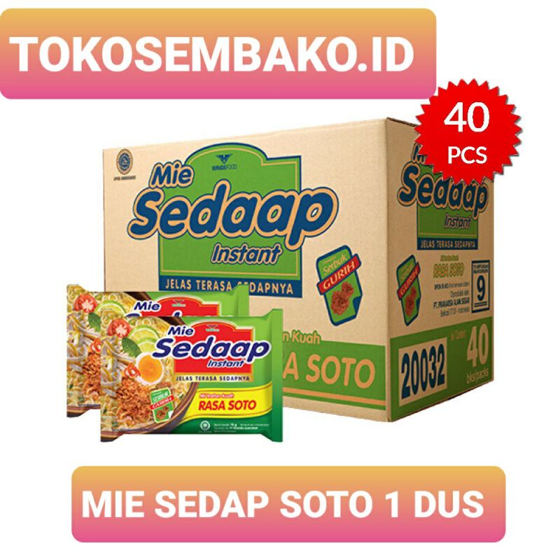 

Mie Sedap Soto 1 Dus 40 Pcs