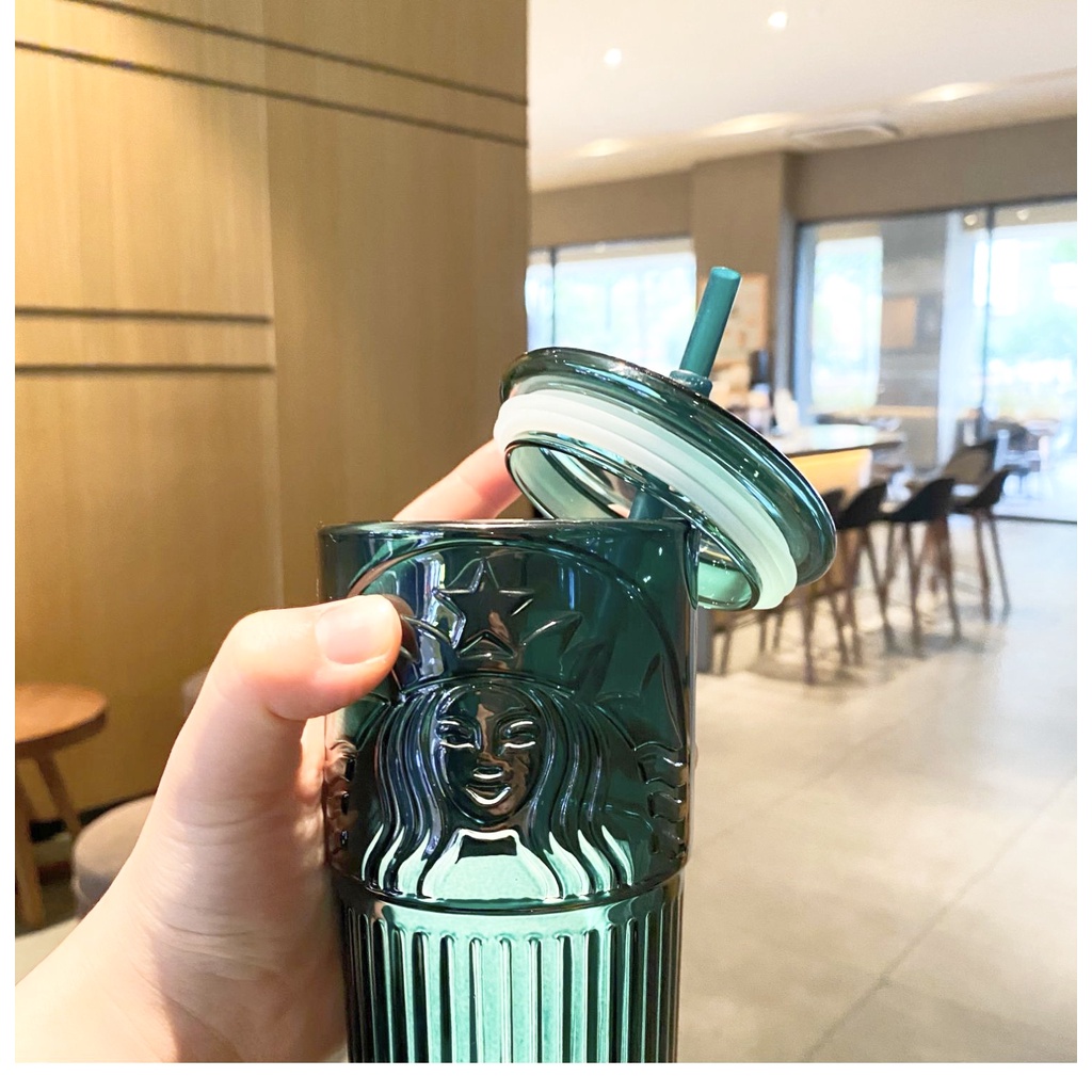 Cangkir Minum Desain Starbucks Bahan Perunggu