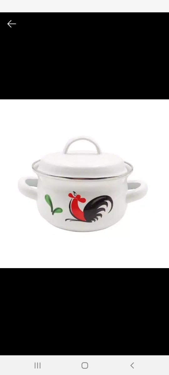 Panci Enamel Kecil Minipot 12cm Ayam Jago