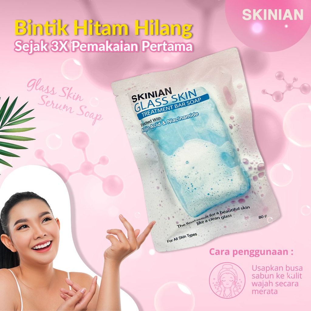 Paket Hemat isi 3 Sabun Skinian Treatment Bar Soap dan Skinian Vitamin C - Sabun Viral Tiktok Sabun Pemutih Badan BPOM Penghilang Bekas Luka Penghilang Flek Hitam Plek Item Penghilang Bekas Jerawat Ampuh Sabun Piral Viral untuk Wajah dan Badan Aman Bagus