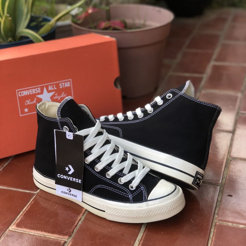 ( New Box ) Converse 70s Black White High Premium