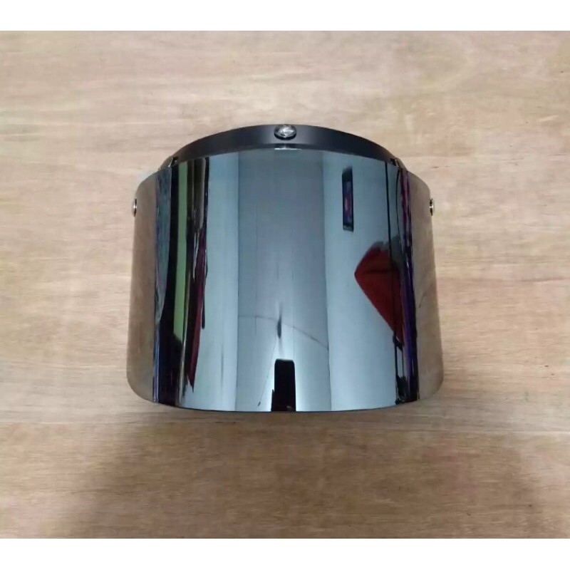 kaca helm Bogo clasic datar silver/visor helm Bogo warna silver/kaca Bogo clasic silver.