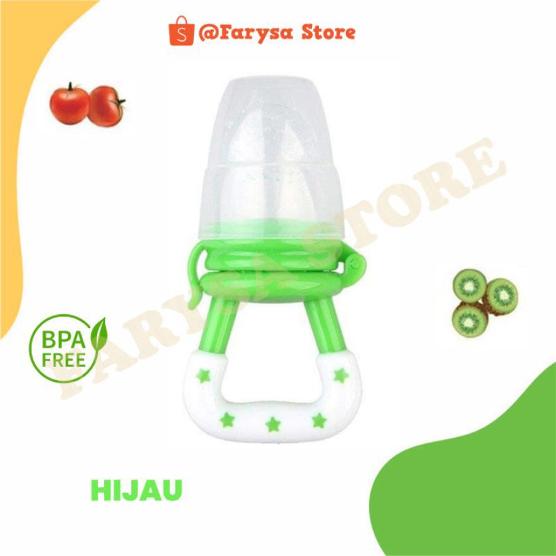 Empeng Buah Bayi/Baby Fruit & Food Feeder /Dot Buah Bayi / Fruit Feeder Pacifier-Hijau