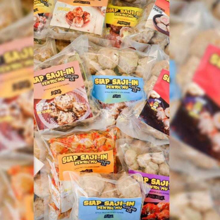 

7.7 Fasion pentolgila Frozen isi 9 (daging/mozarella/puyuh/keju/jamur/ranjau) - PENTOL GILA ♦♥