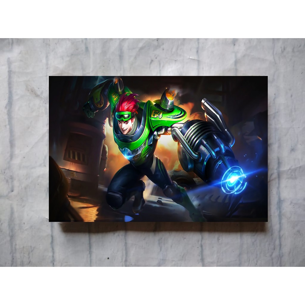 Poster Kayu Poster Mobile Legends Legend Terlengkap Size A3 Hero