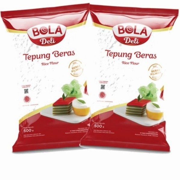 

Ketan-Beras-Tepung- Tepung Beras Bola Deli 500 Gr Paket 2 Pcs -Tepung-Beras-Ketan.