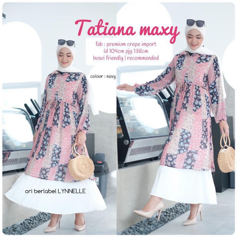 Tatiana Maxy Dress (Gamis corak)